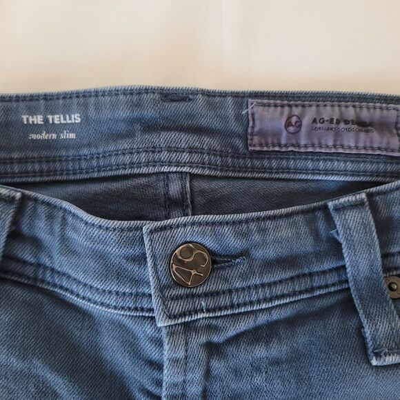 AG Adriano Goldschmied Tellis Jeans Mens 30x30 Modern Slim Stretch Denim - Picture 4 of 12